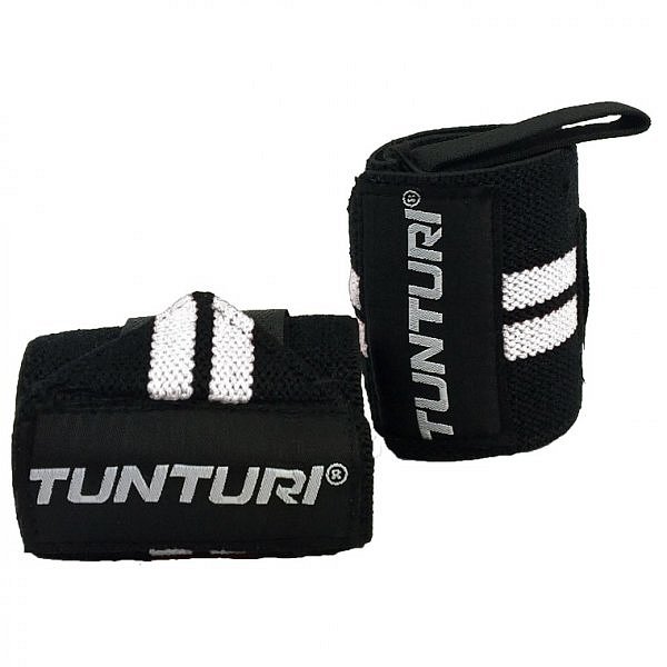 Bandáže zápěstí TUNTURI Wrist Wraps bílé - pár